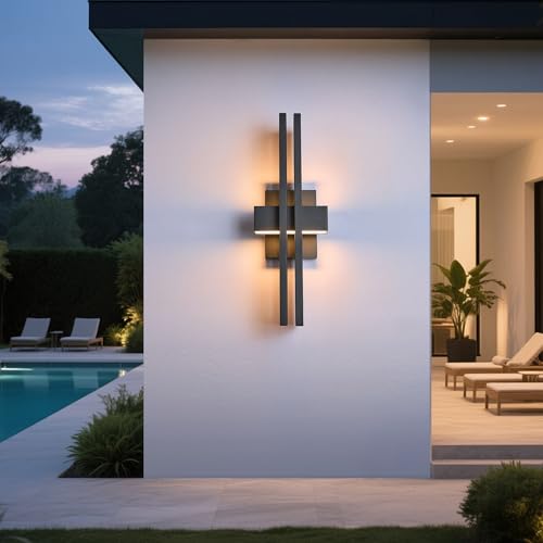 23Inch Large Modern Minimalist Outdoor Wall Light