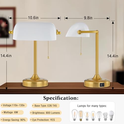 Vintage Desk Lamp Bankers Lamp