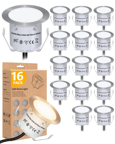 Recessed LED Deck Light Kits (16 Count)