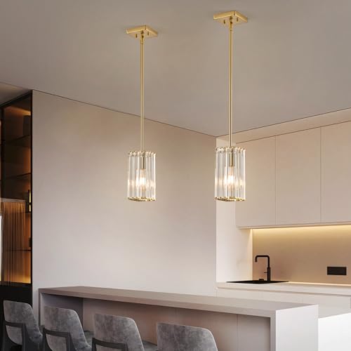 Modern Crystal Pendant Lights Kitchen Island