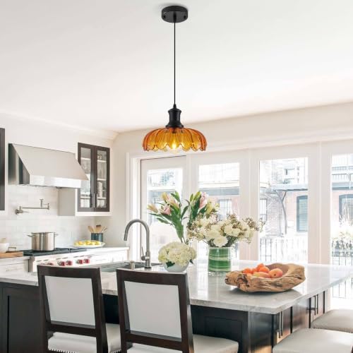 Orange Pendant Light