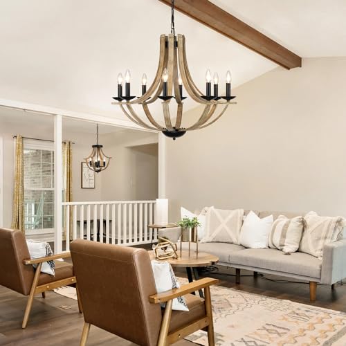 Farmhouse Chandeliers for Dining Room Light Fixture