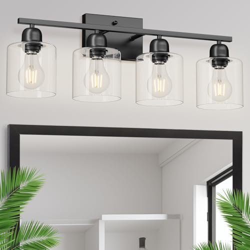 Modern 4 Light Bathroom Light Fixtures