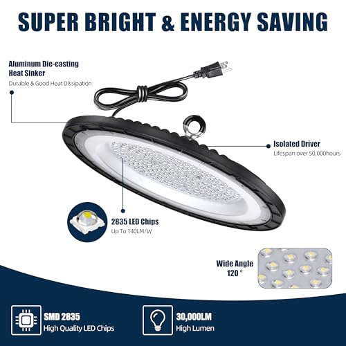 200W UFO LED High Bay Light 10