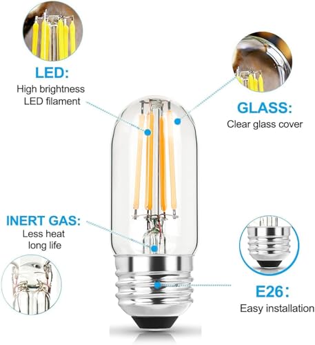 3.2 Inch 2700K Soft White E26 LED Bulb 60 Watt Equal (6 Count)
