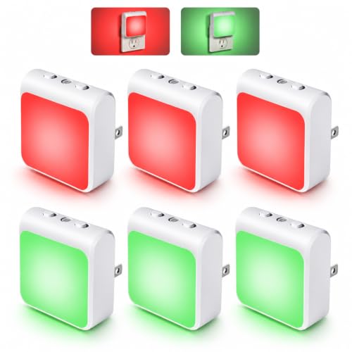 6 Pack Dimmable LED Night Lights Plug into Wall (6 Count)