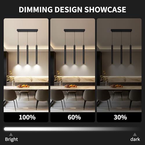 Modern 3 Light Square Pendant Light Fixtures