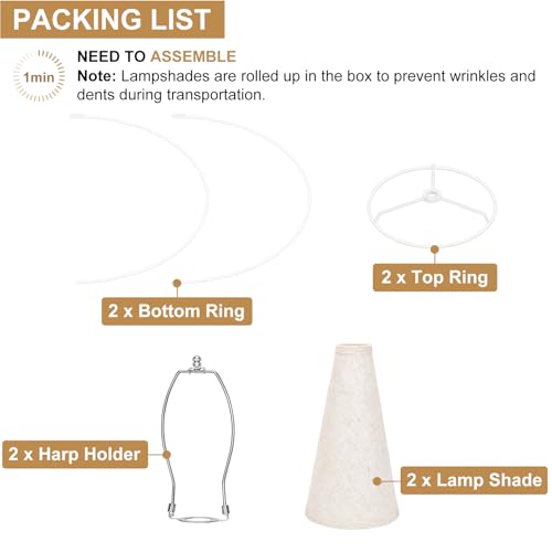 Empire Lamp Shades Set of 2 (2 Count)