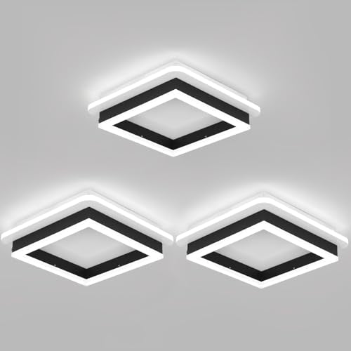 3 Packs Square Flush Mount Ceiling Light