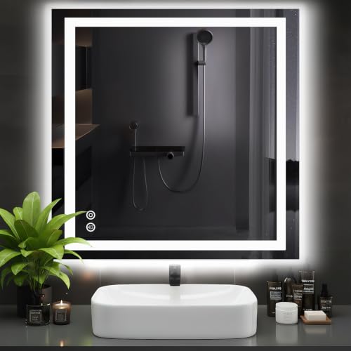 36.1"x36.1" LED Bathroom Mirror