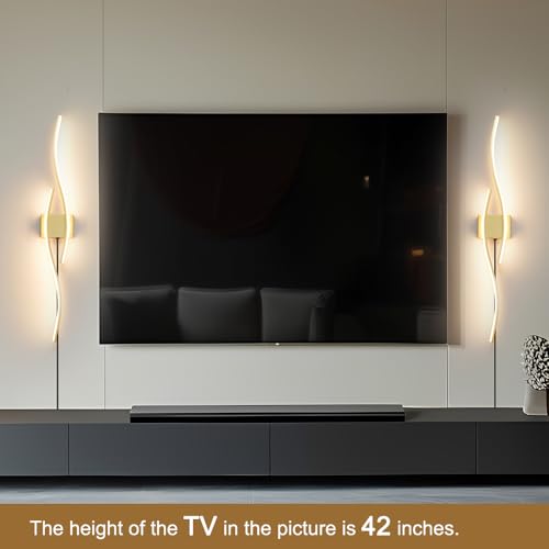 Modern Gold Plug in Wall Sconces Set of Two (2 Count)
