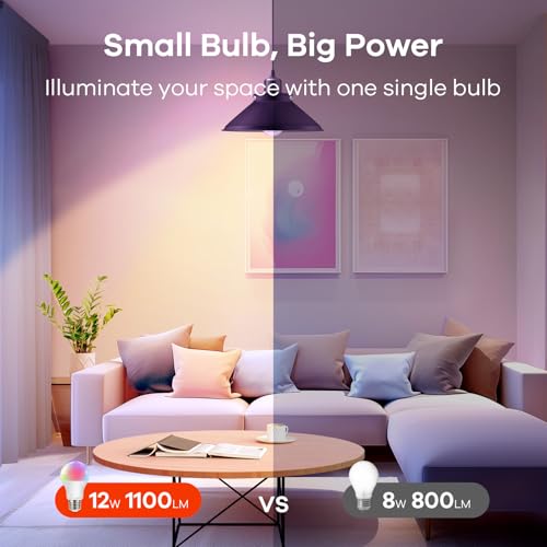 Matter Smart Light Bulb A19 (2 Count)