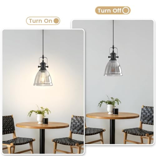 Black Pendant Lights Kitchen Island 2 Pack (2 Count)