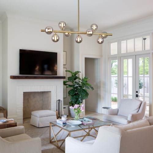 Mid Century Modern Globe Sputnik Chandelier