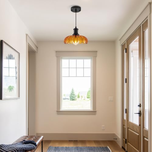 Orange Pendant Light