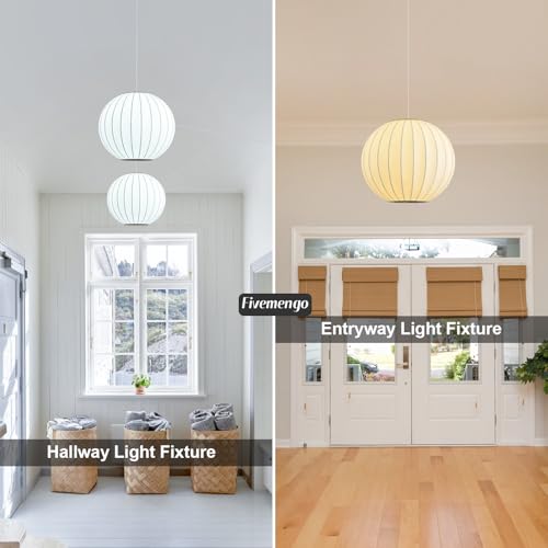11.8in Plug in Hanging Lamp Small Lantern (Plug in White Round / 11.8in)