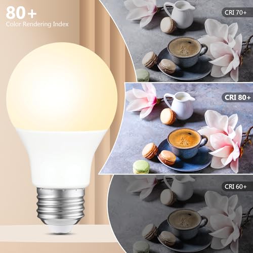 24 Pack A19 LED Light Bulbs Dimmable (24 Count)