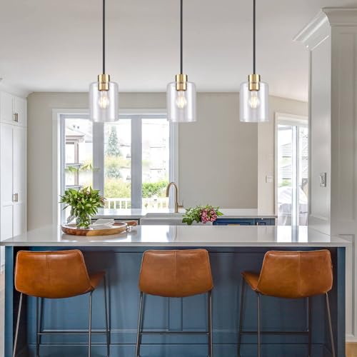 Black Brass Pendant Lights Kitchen Island (2 Count)