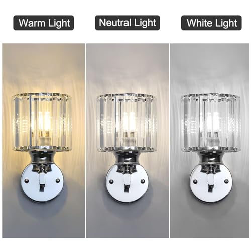 Hardwired Crystal Wall Sconces
