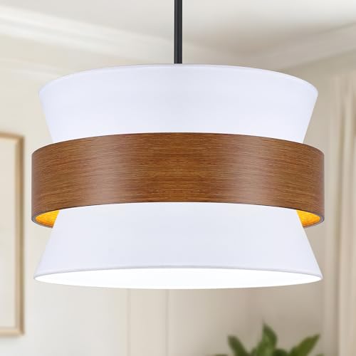 White Drum Farmhouse Chandelier