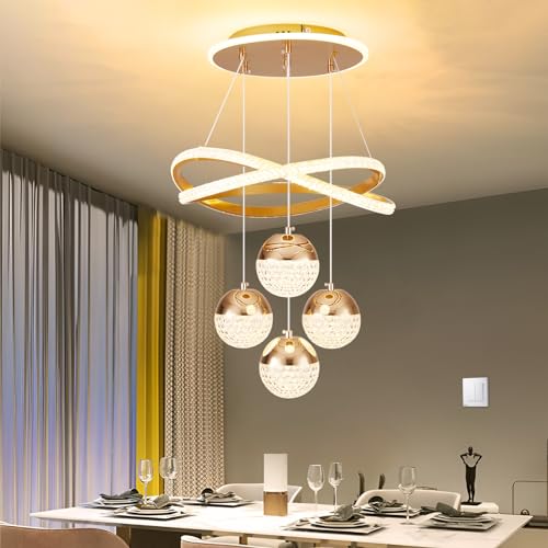 Modern Gold LED Chandeliers