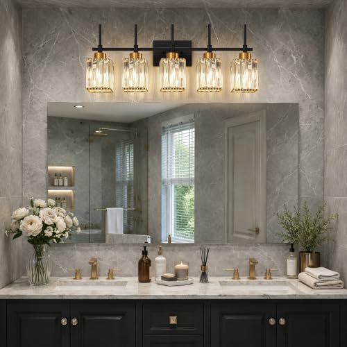 Modern Crystal Bathroom Vanity Light 5