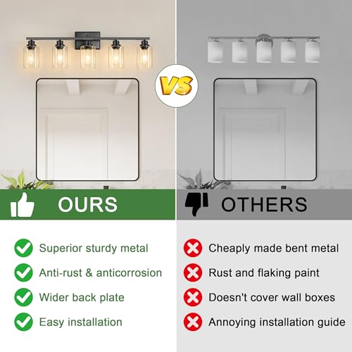 5 Light Bathroom Light Fixtures