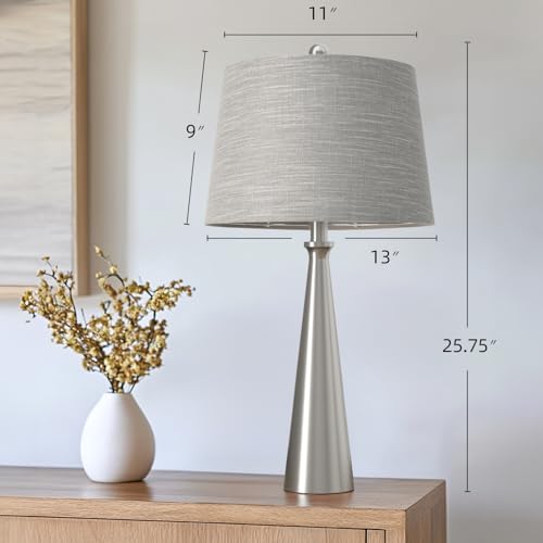 25.75" Modern Table Lamp for Bedroom Set of 2 (2 Count)