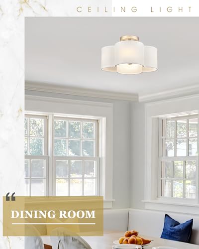Gold Semi Flush Mount Ceiling Lights