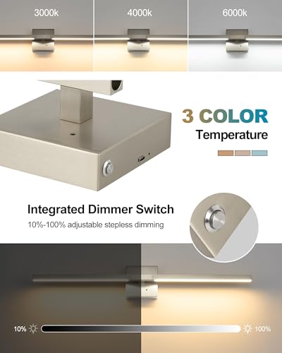Nickel Battery Operated Wall Sconce with Remote Control 32 Inch (2 Count)