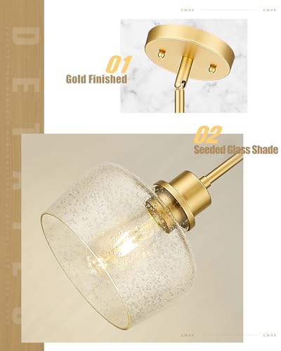 8 Inch Gold Pendant Light Fixtures