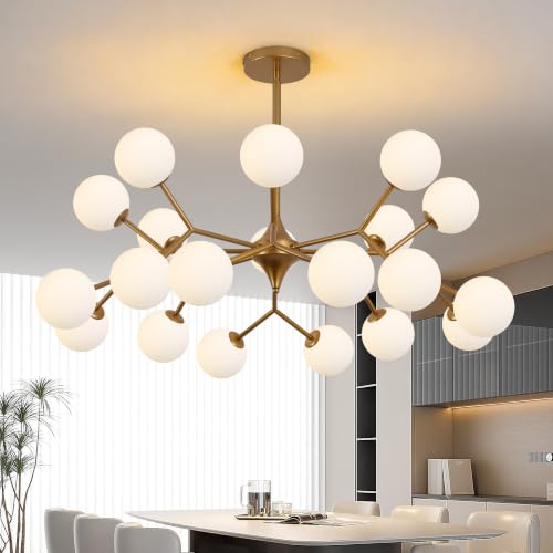 42" Reddish Sand Gold Sputnik Chandelier 20