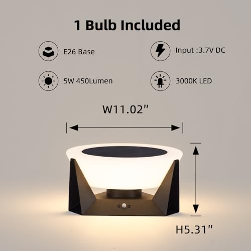 11.02" Solar Post Lights