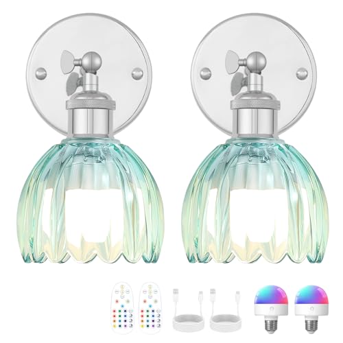 Vintage Battery Operated Wall Sconce (2 Count)