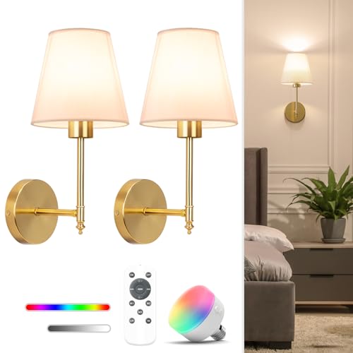 14.5 inch Battery Operated Wall Sconce Set of 2 (2 Count)