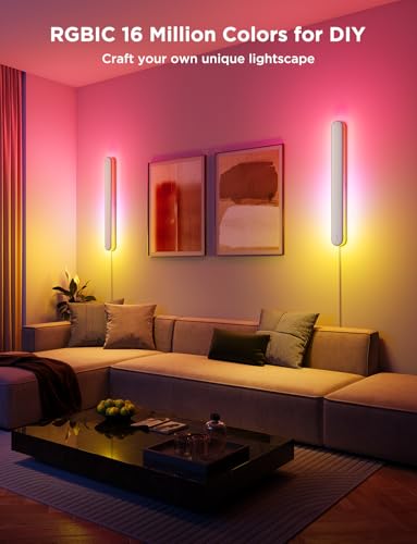 Wall Sconces RGBIC LED Wall Lights (2 Count)