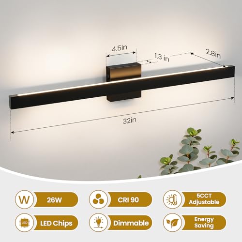 32 Inch Modern Bathroom Vanity Light