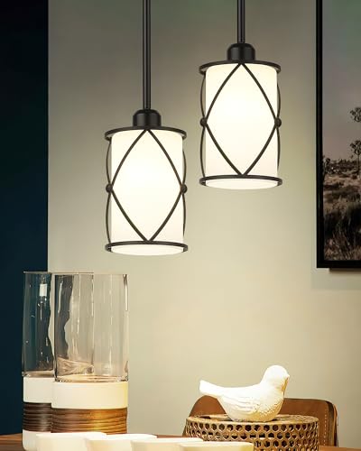 Glass Pendant Lights Kitchen Island (2 Count)