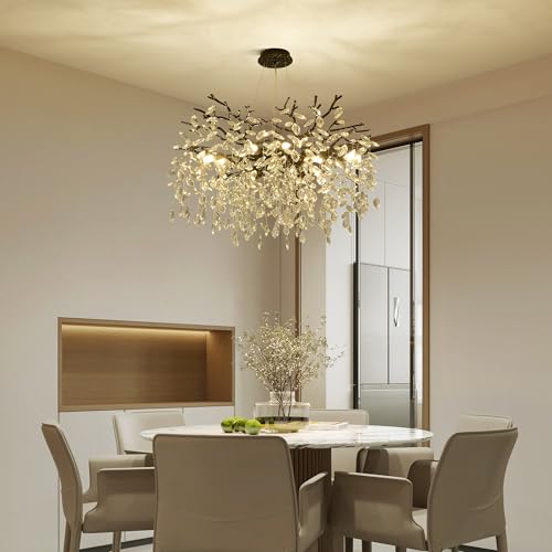 Modern Crystal Tree Branch Chandelier
