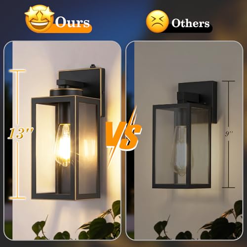 Upgraded Dusk to Dawn Outdoor Wall Lights (2 Count)