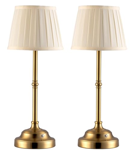 Gold Cordless LED Table Lamps Set of 2 (2 Count)