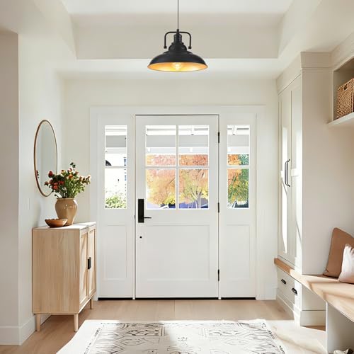 Black and Gold Pendant Light 12.5 inches 3 Packs