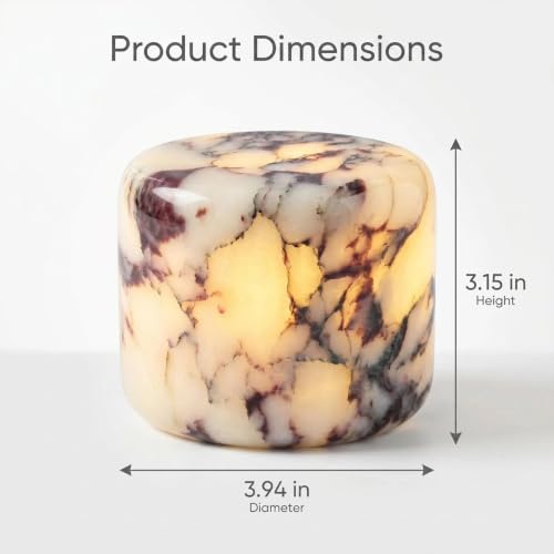 Marble Desk Lamp Touch Control Rechargeable Dimmable LED Light