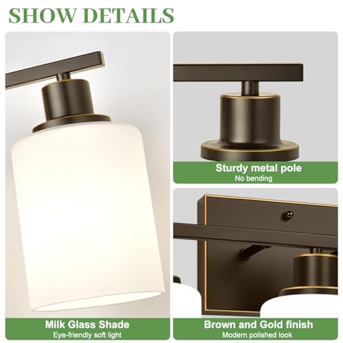 3 Light Bathroom Light Fixtures