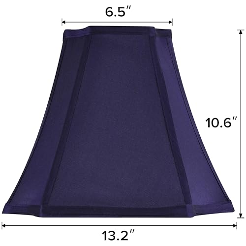 Medium Blue Lampshades for Table Lamps Set of 2 (2 Count)