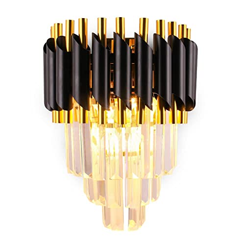 Black Crystal Wall Sconce
