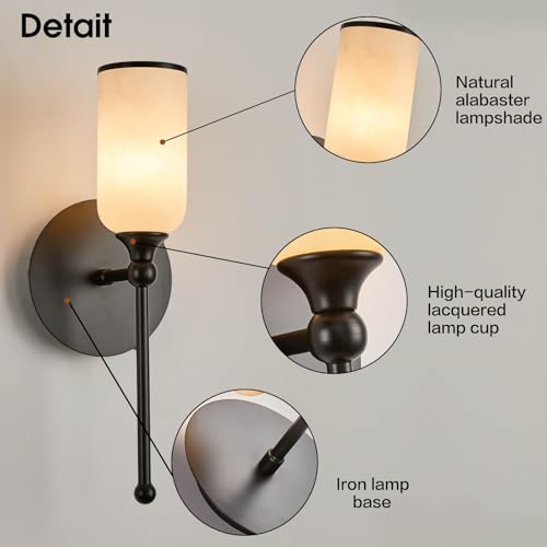 Alabaster Wall Sconce Set of Two (2 Count)