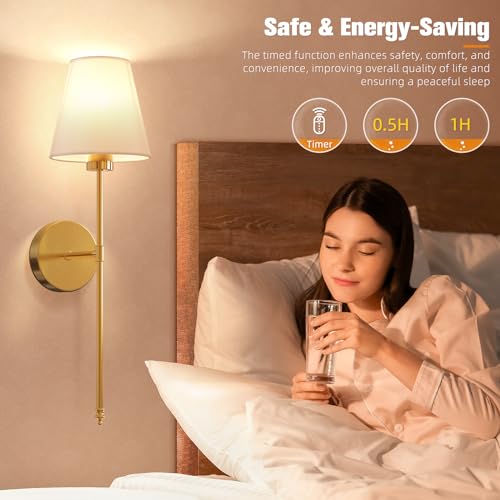 Battery Operated Wall Sconce Set of 2 (2 Count)