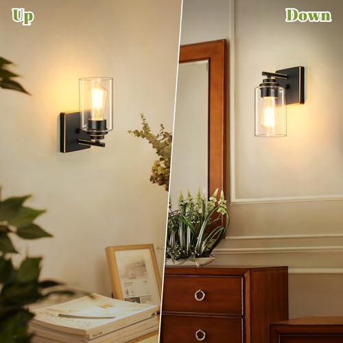 Set of 2 Wall Sconces for Bathroom (2 Count)