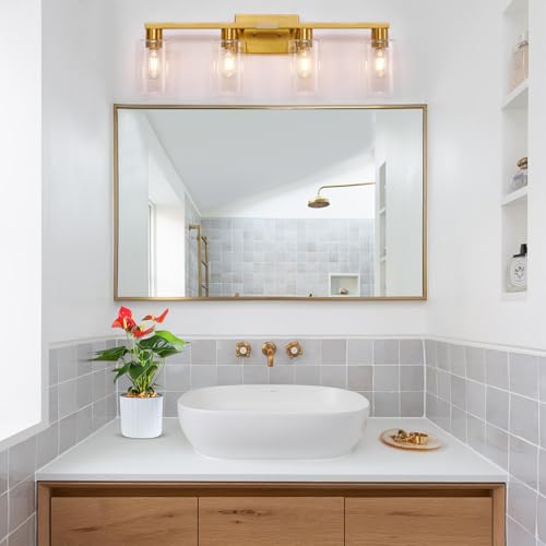Brushed Gold Bathroom Light fixtures